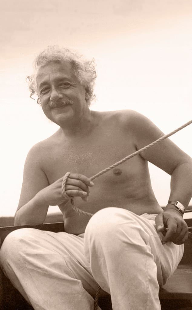 Albert Einstein at Saranac Lake.