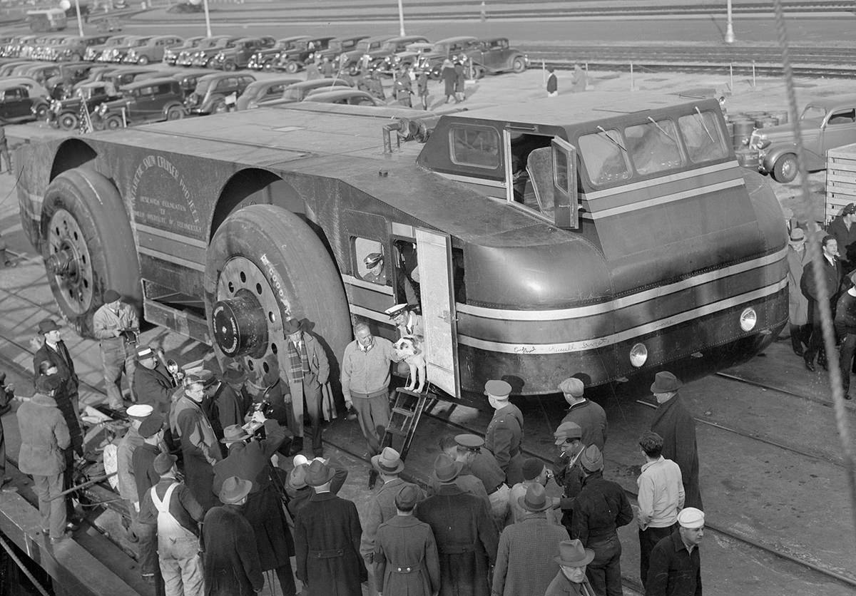 On the docks in Boston in November of 1939.