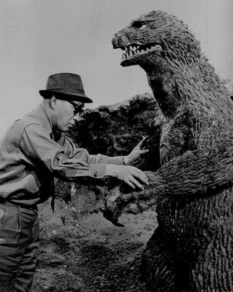 Stunning Behind-the-scene Photos from the Making of the first Godzilla movie, 1954