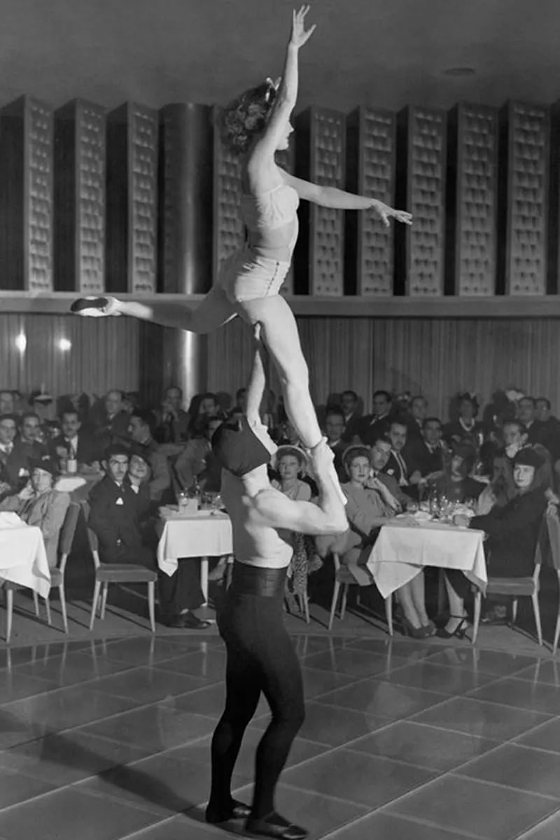 A performance inside a whites-only restaurant.