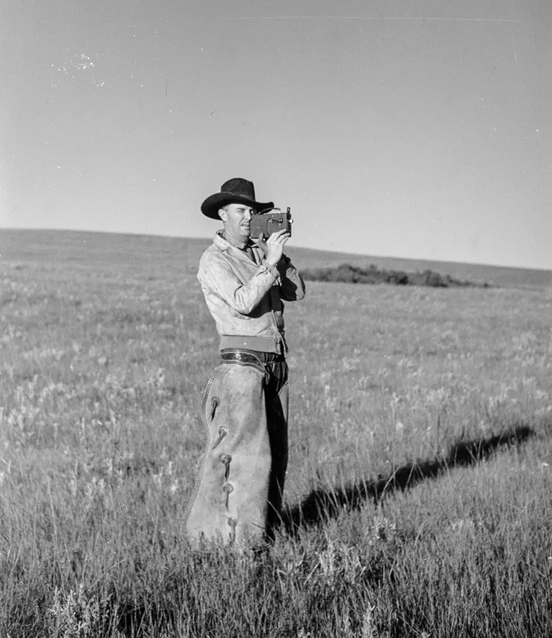 Cowboys Rounding Up Cattle on the Montana Range in 1939