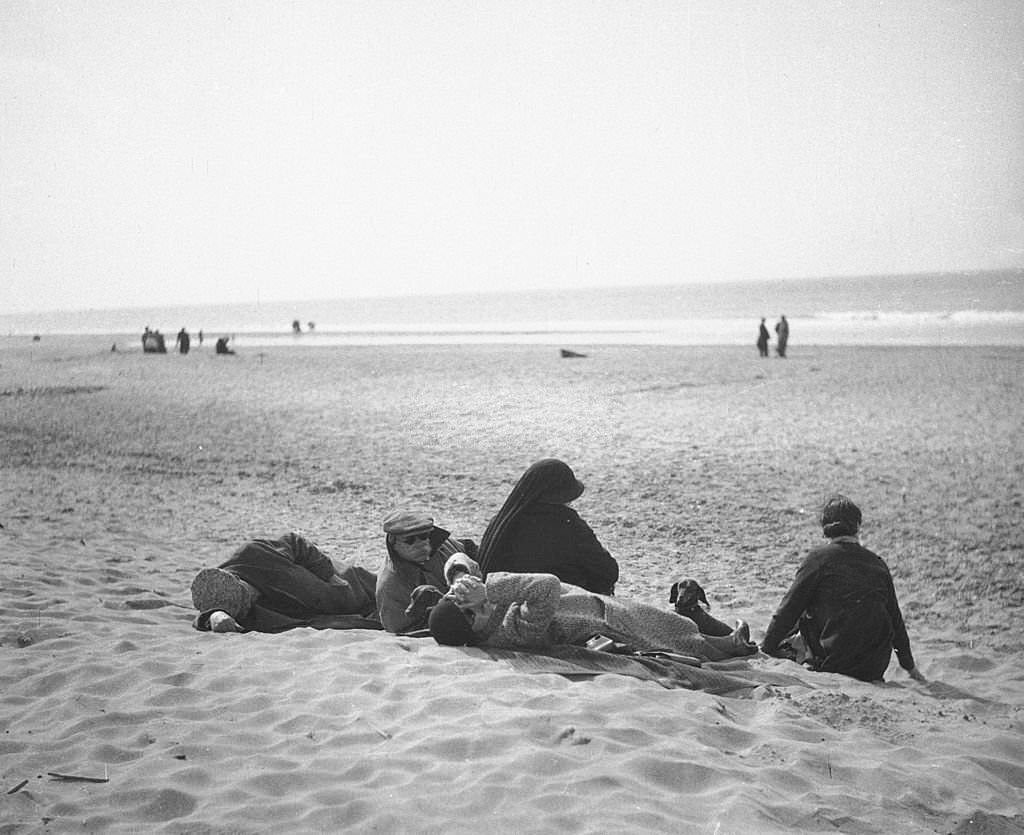 Beach of Deauville, 1937