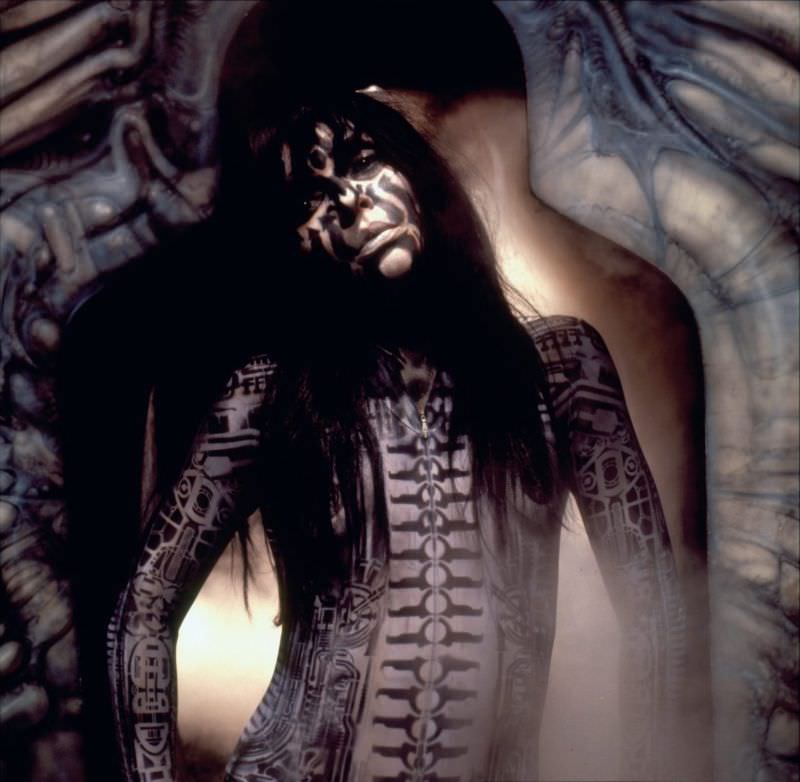 Debbie Harry's Alien Transformation for the Song 'Now I Know You Know' by H.R. Giger, 1980