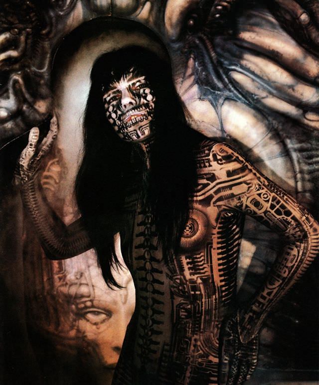 Debbie Harry's Alien Transformation for the Song 'Now I Know You Know' by H.R. Giger, 1980