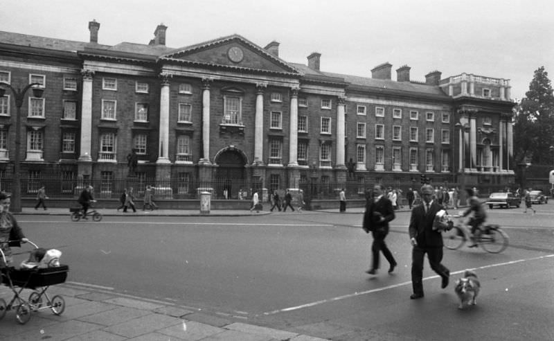 The exterior of Trinity College, September 1971.