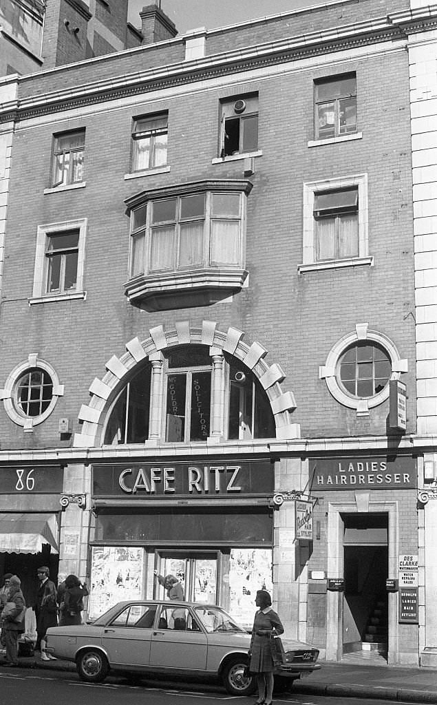 Old Ritz Cafe in Dublin, 1972