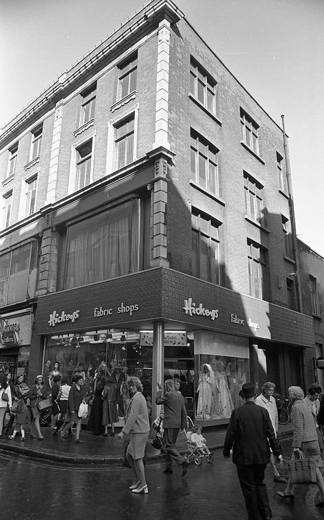 Hickey's fabric shop on Henry Street in Dublin, 1972