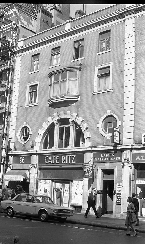 The old Cafe Ritz in Abbey Street in Dublin, 1972