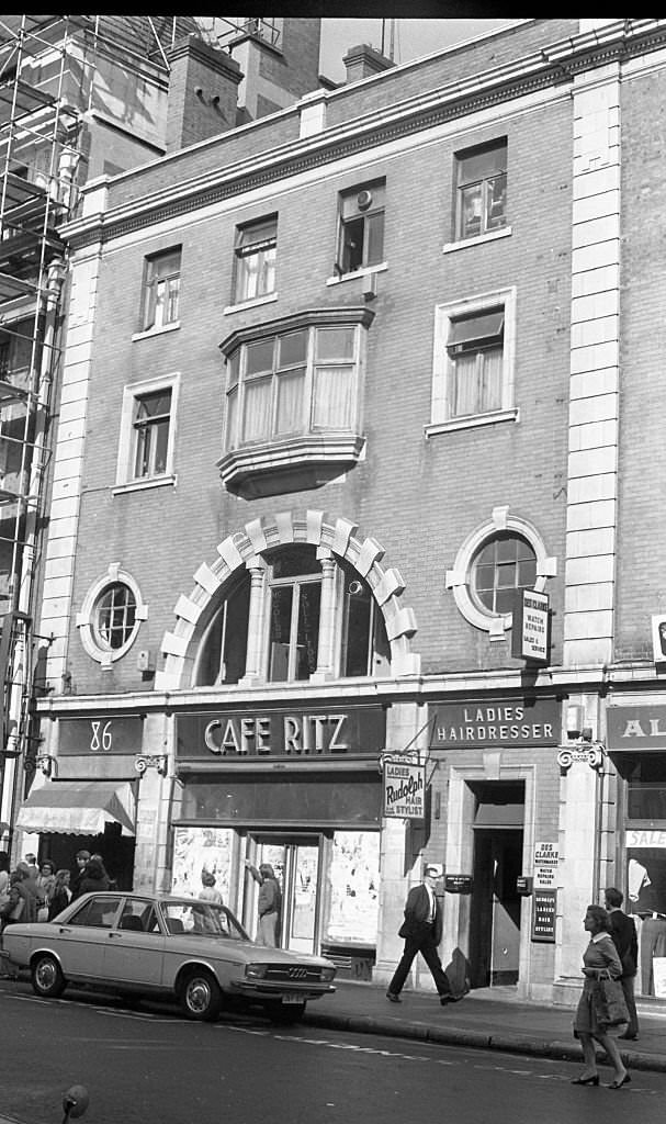 The old Cafe Ritz in Abbey Street in Dublin, 1972