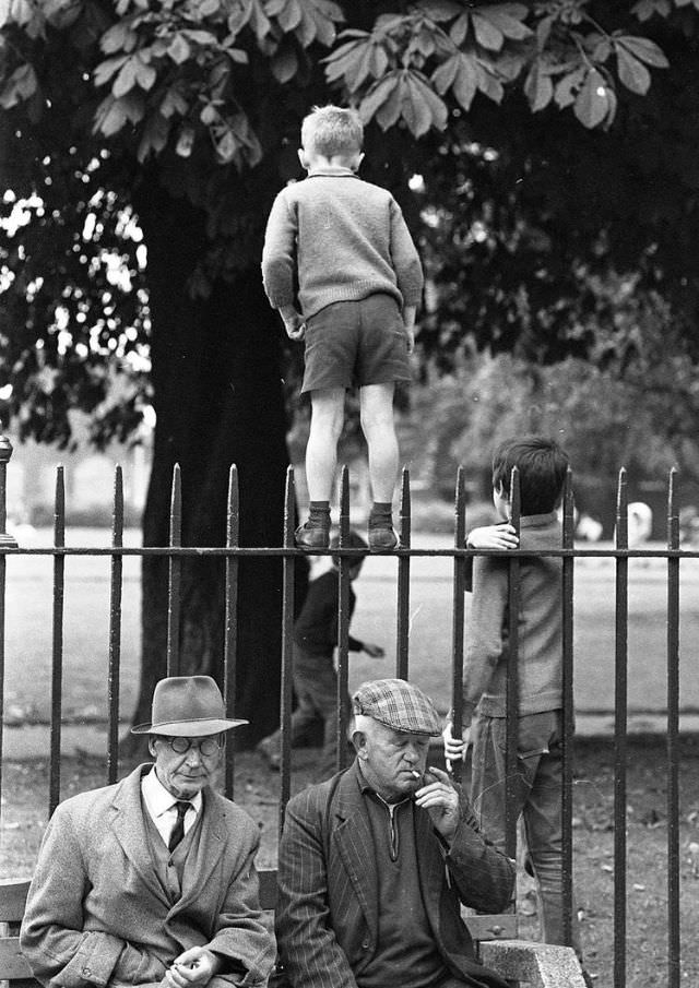 Playground in Dublin, 1970s.