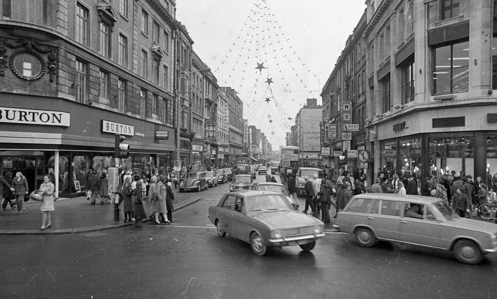 Scenes from Talbot Street and North Earl Street, Dublin, 1971