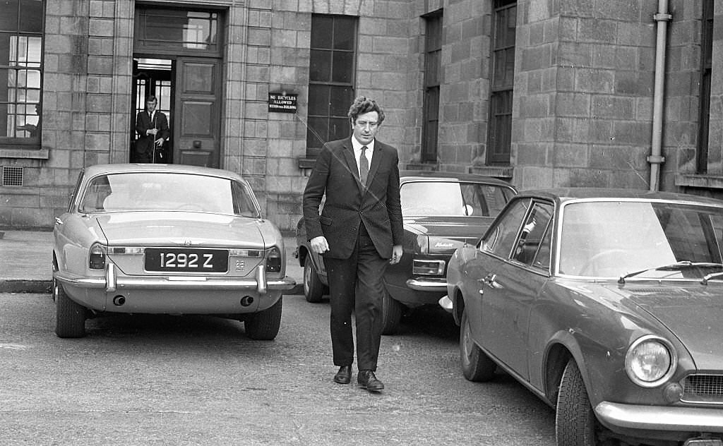 Garreth FitzGerald at the Supreme Court, May 1971,