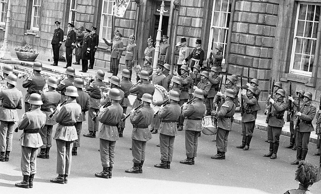 Filiming at Leinster Housem 1970