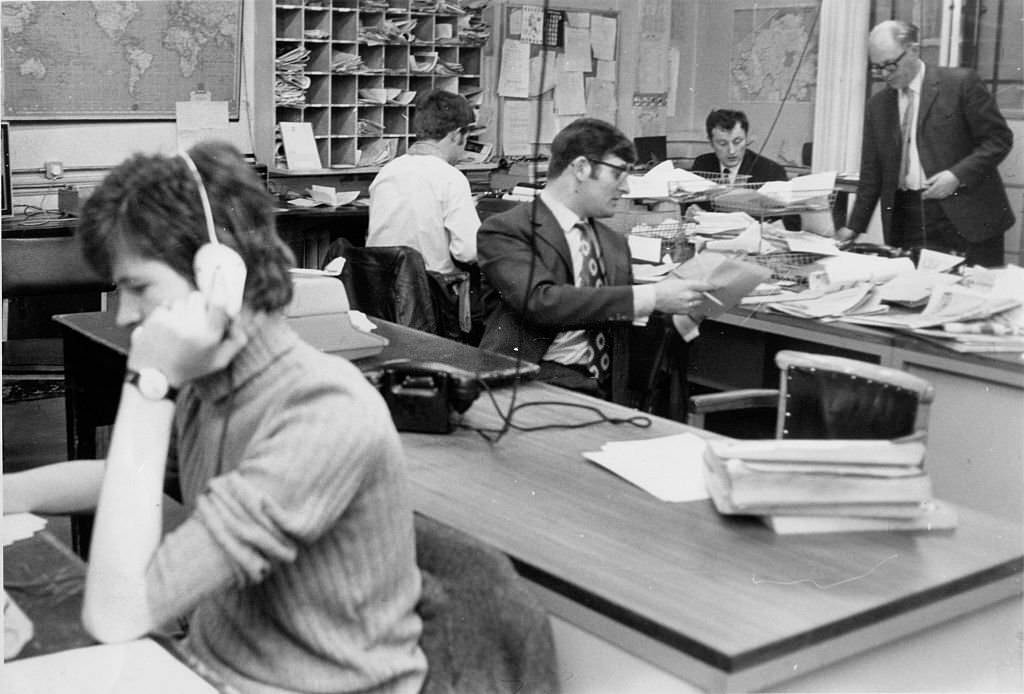 Irish Independent newsroom, 1970