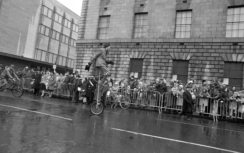 St Patrick's Day Parade in O'Connell Street, Dublin, 1979