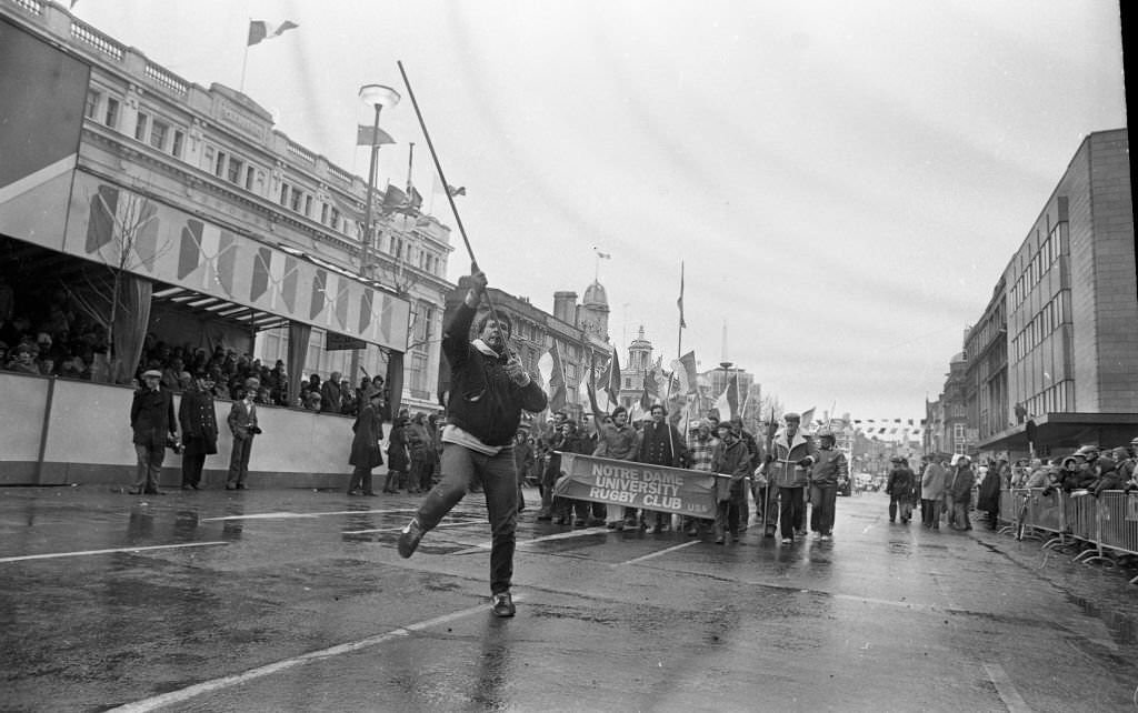 St Patrick's Day Parade in O'Connell Street, Dublin, 1979