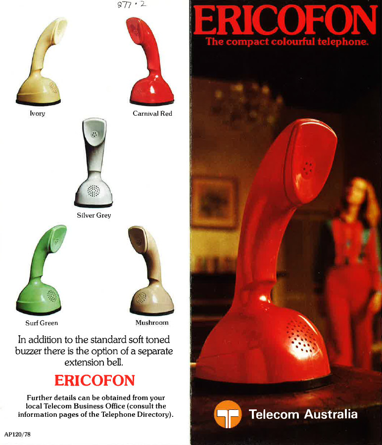 Vintage Ads of Ericofon: The Lightest One-Piece Rotary Dial Telephone introduced in the 1950s