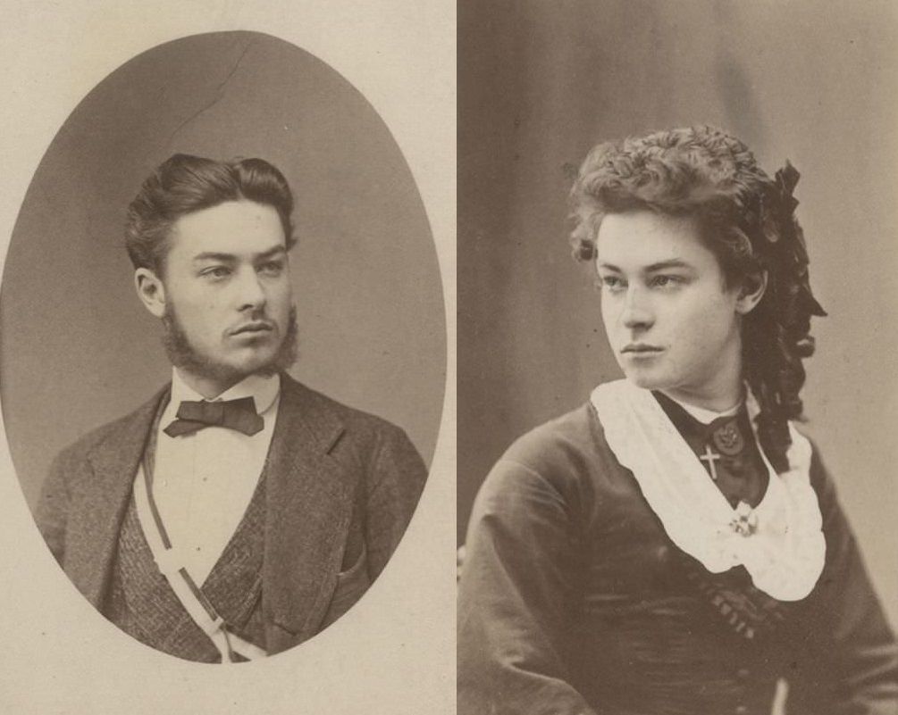 Historical Photos of Estonian frat students that participated in drag shows, 1870-1910