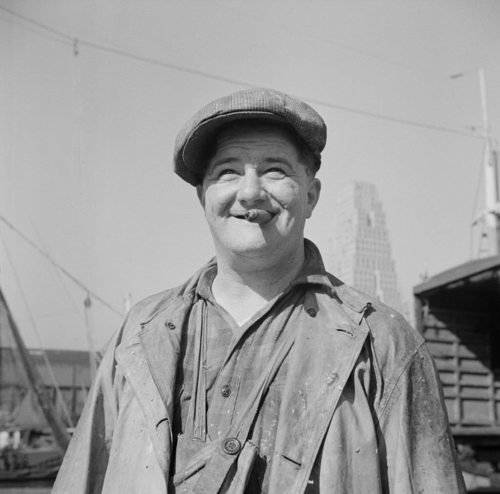 A Fulton fish market stevedore