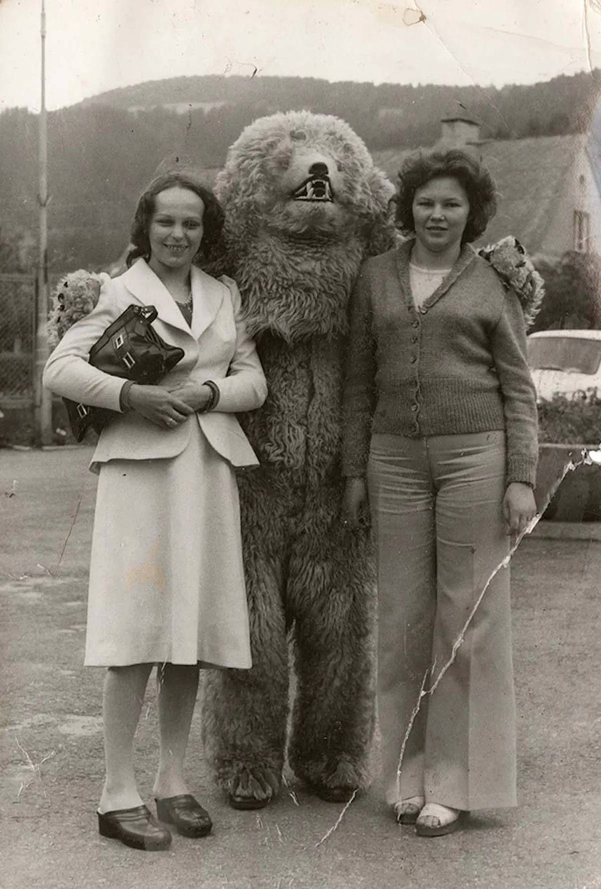 Fascinating Photos of Germans Posing with the Polar Bear Mascots, 1920-1970