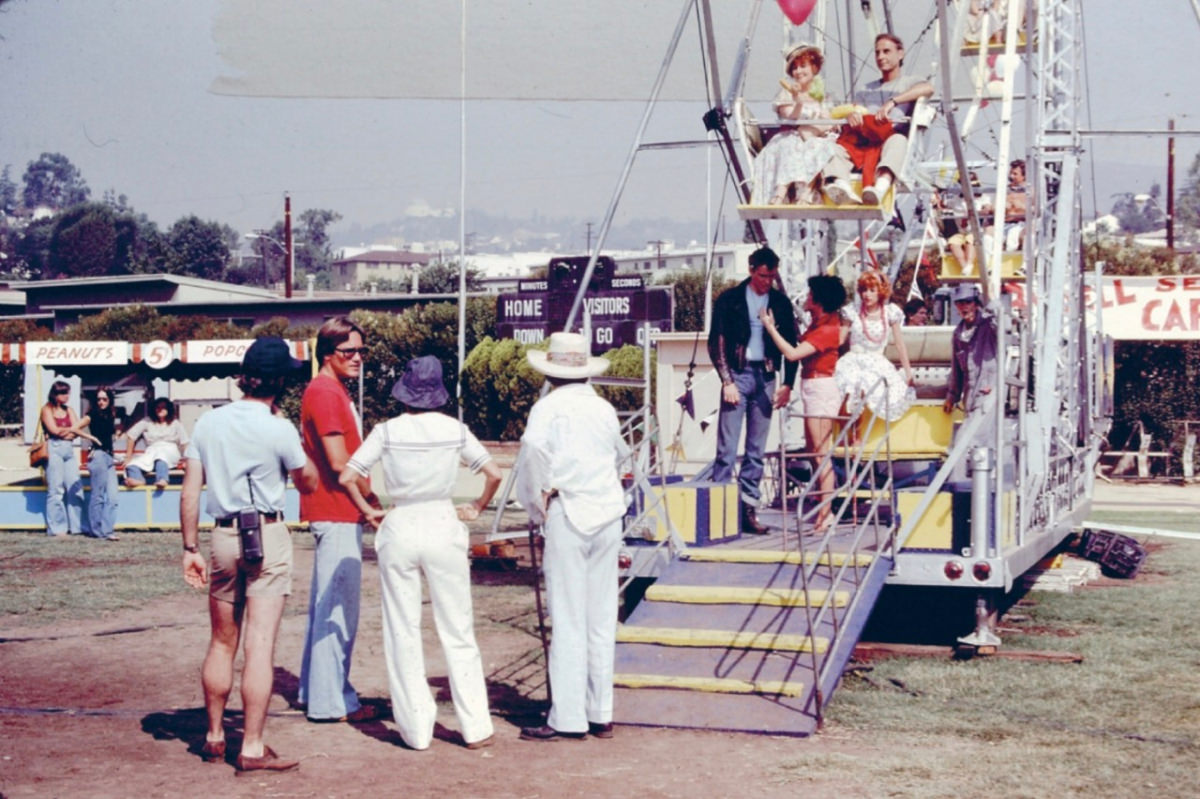 Stunning Behind-the-Scenes from the filming of 'Grease (1978)'