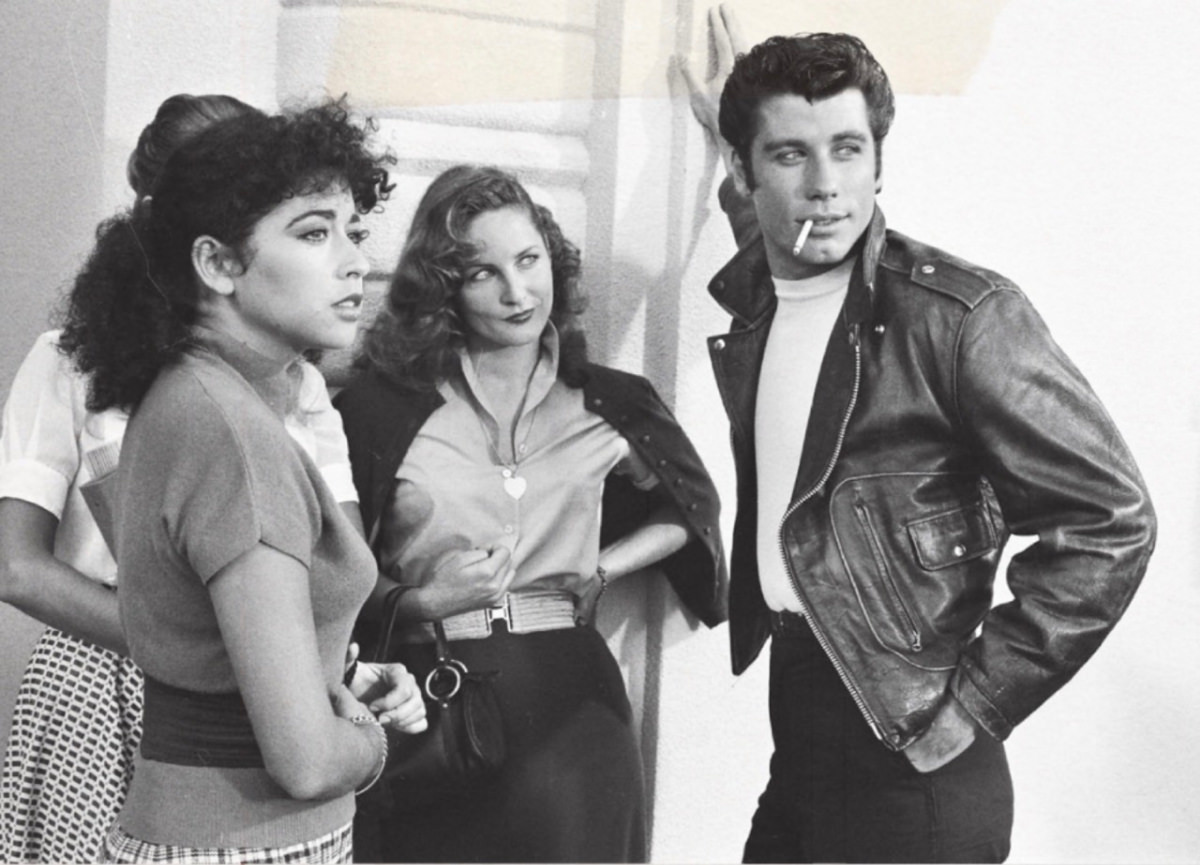 Stunning Behind-the-Scenes from the filming of 'Grease (1978)'