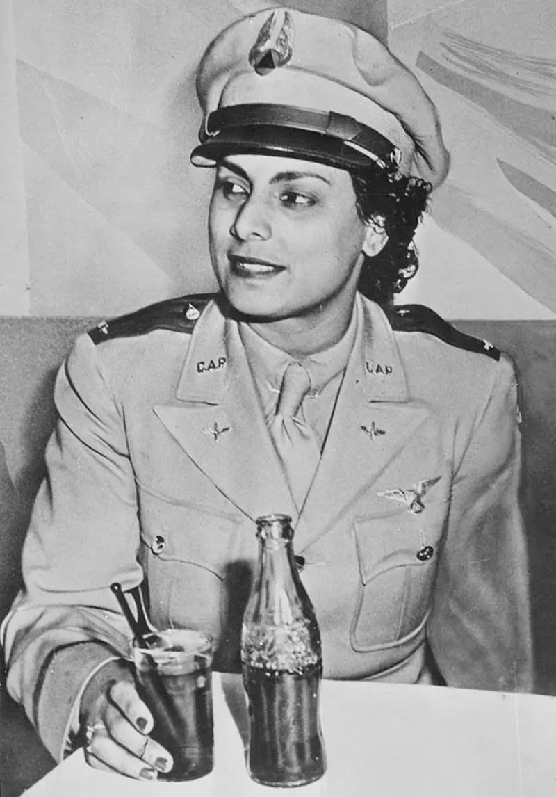Willa Brown, the first African-American woman to receive a commission as a lieutenant in the U.S. Civil Air Patrol.