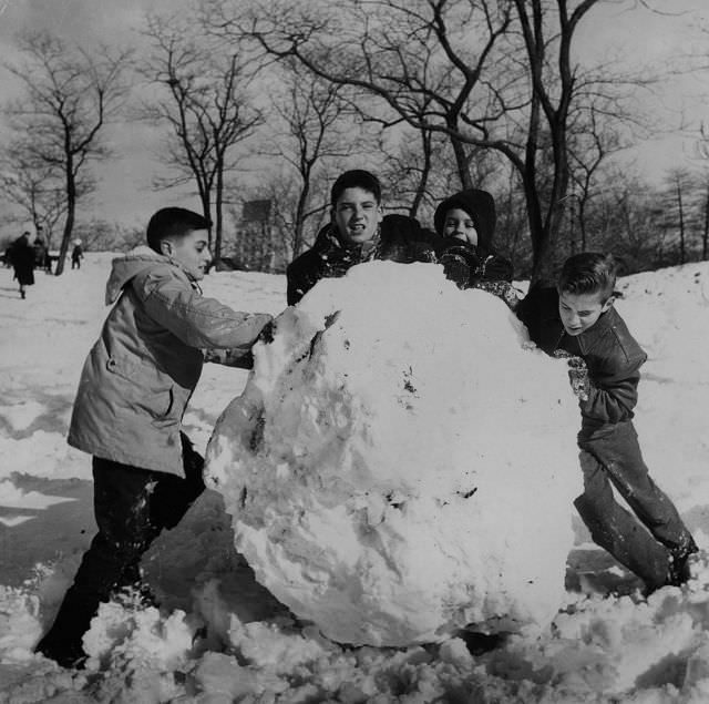 Huge snowball, 1960.