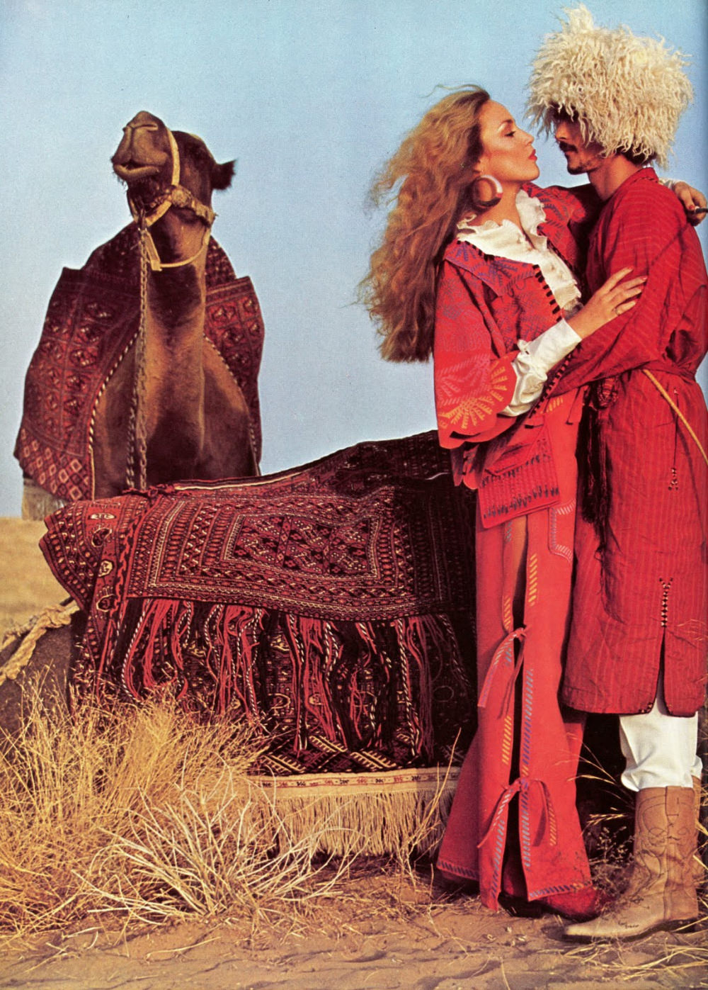 Gorgeous Photos of Jerry Hall captured by Norman Parkinson for British Vogue in 1975