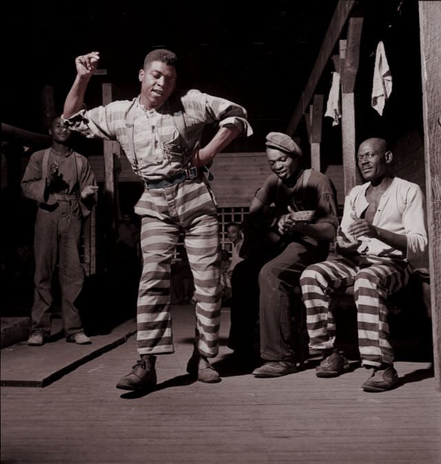 In the convict camp in Greene County, Georgia, May 1941