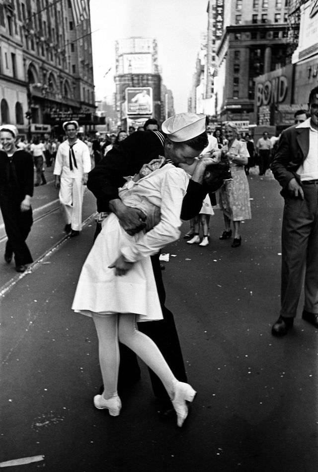 V-J Day, Times Square, New York City, 1945.