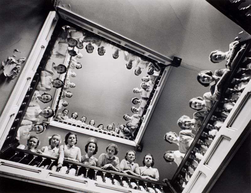 Student nurses at Roosevelt Hospital, NYC, 1938.
