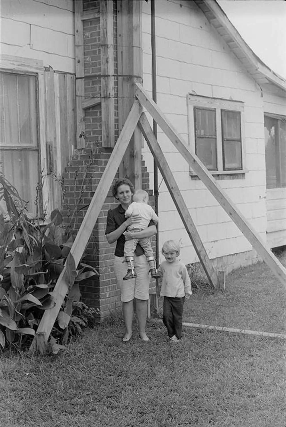 Some residents stabilize chimneys, porches, and outbuildings in anticipation of the blast.