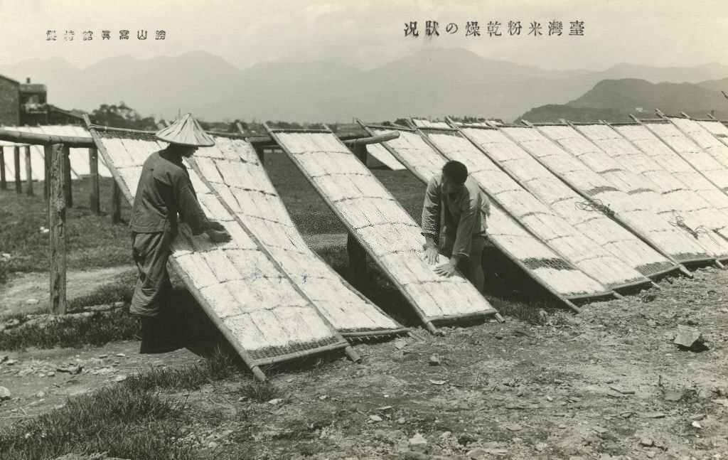 Drying vermicelli, 1928.