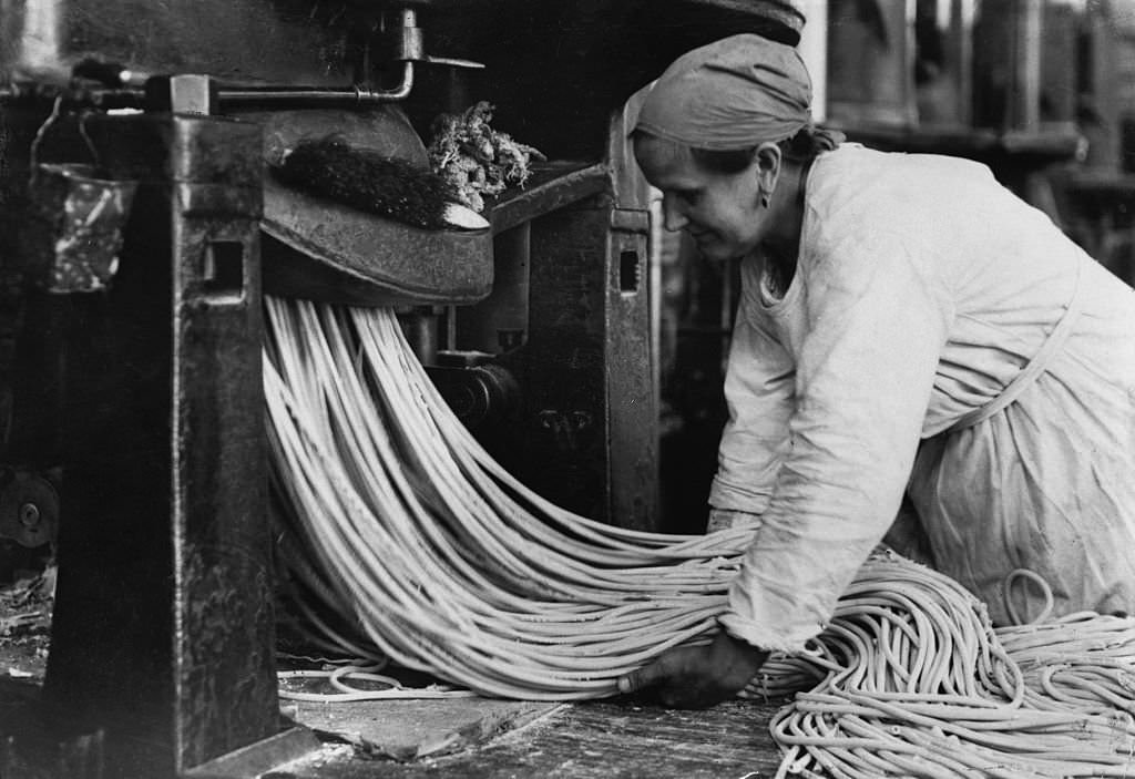 Making Macaroni in Russia, 1920s