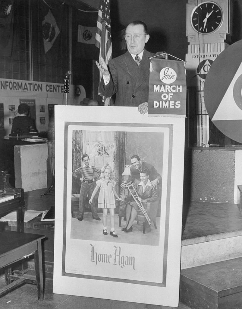 Basil O'Connor making Appeal, Provincetown, 1940s