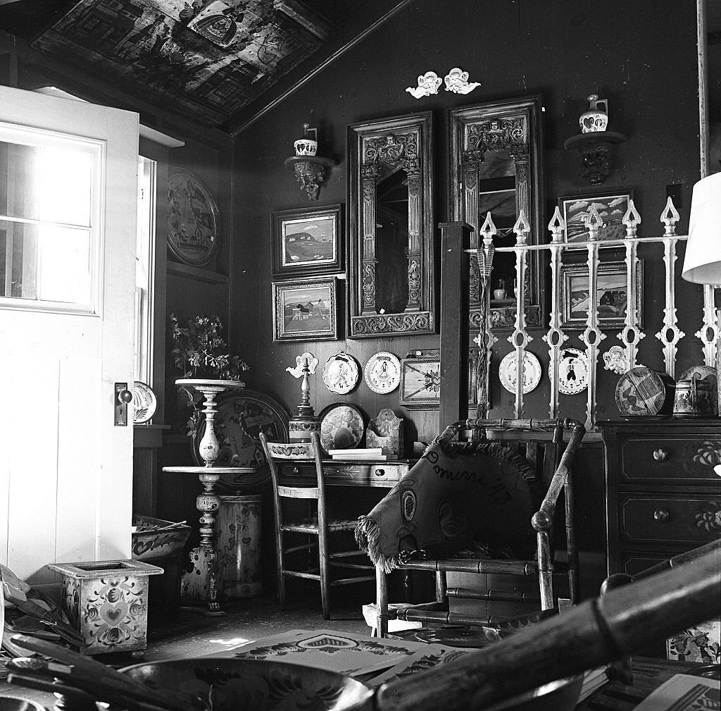 Interior of an antique shop, Provincetown, Massachusetts, 1948.