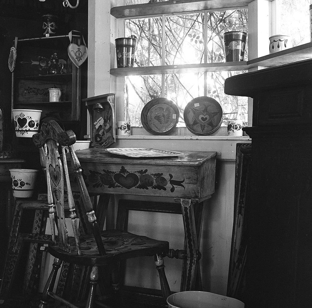 Interior of an antique shop, Provincetown, Massachusetts, 1948.