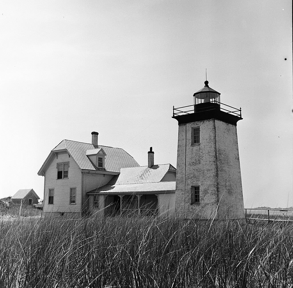 A lighthouse on Cape Cod, Provincetown, Massachussetts, 1947.