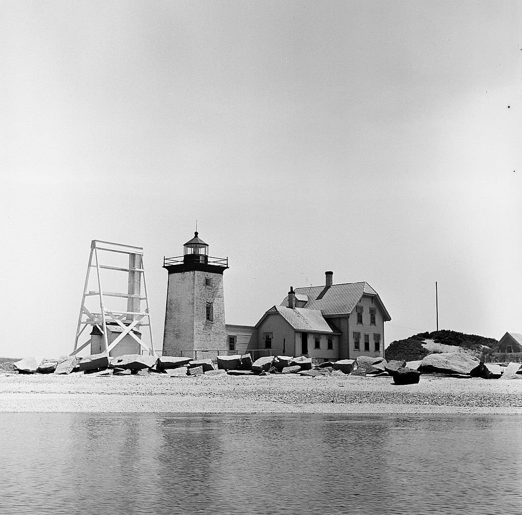 A lighthouse on Cape Cod, Provincetown, Massachussetts, 1947.