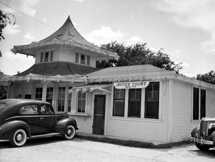 Exterior of Precinct No. 8 Court at 3105 McCullough Avenue, 1941