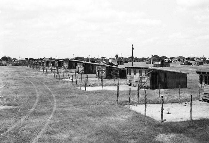 Empty poultry houses, 1943