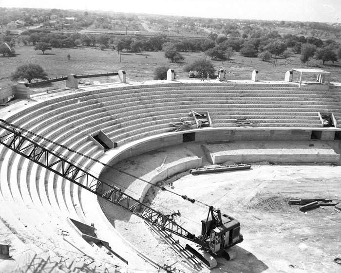 Construction of Joe and Harry Freeman Coliseum, 1948