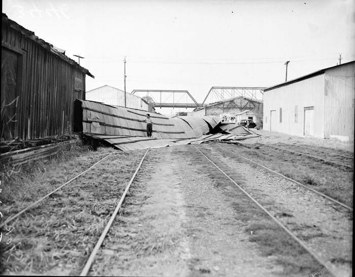 Storm damage in San Antonio, 1947