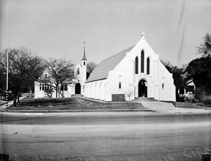 Alamo Heights Methodist Church, exterior view, 1942