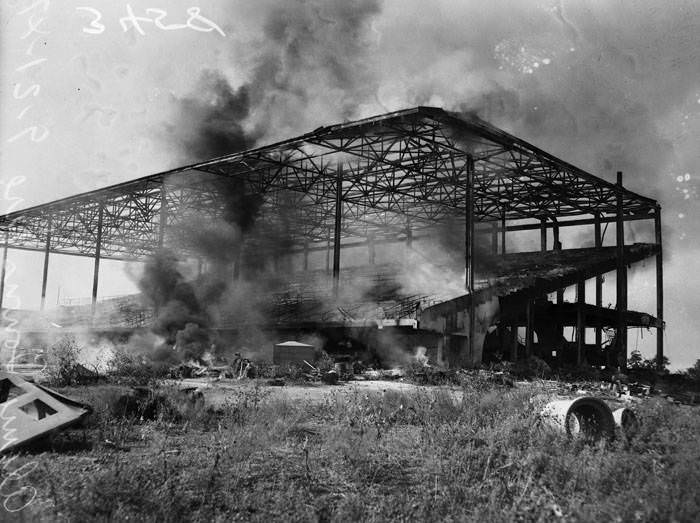 Fire at Alamo Downs Race Track, 1947