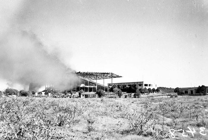 Fire at Alamo Downs Race Track, 1947