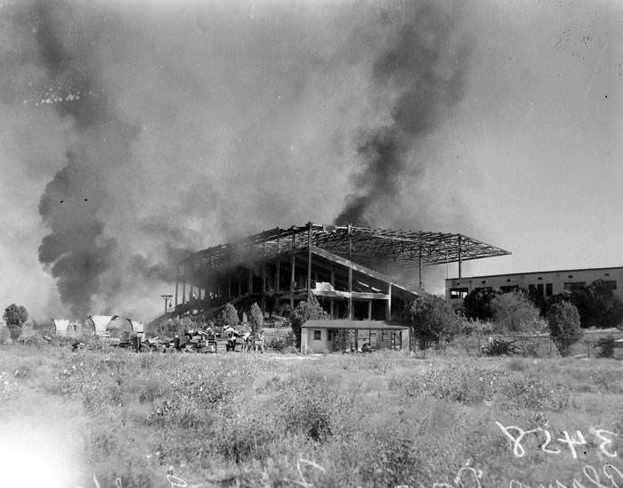 Fire at Alamo Downs Race Track, 1947