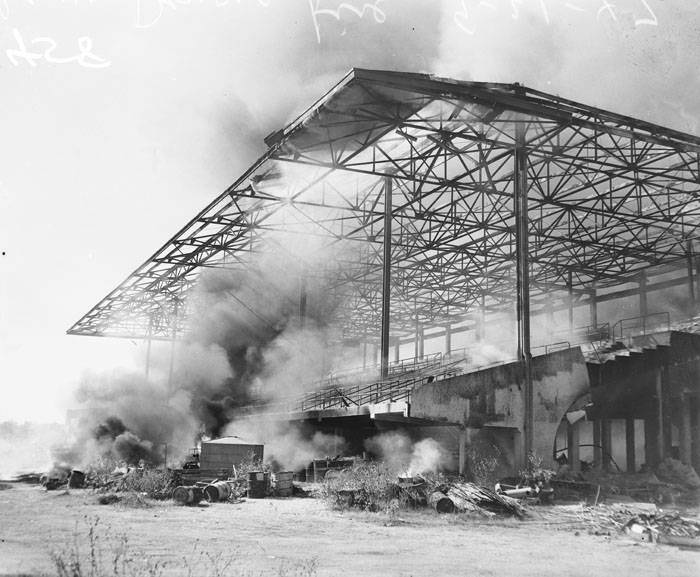 Fire at Alamo Downs Race Track, 1947