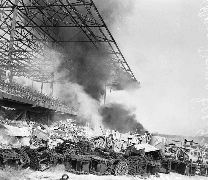 Fire at Alamo Downs Race Track, 1947